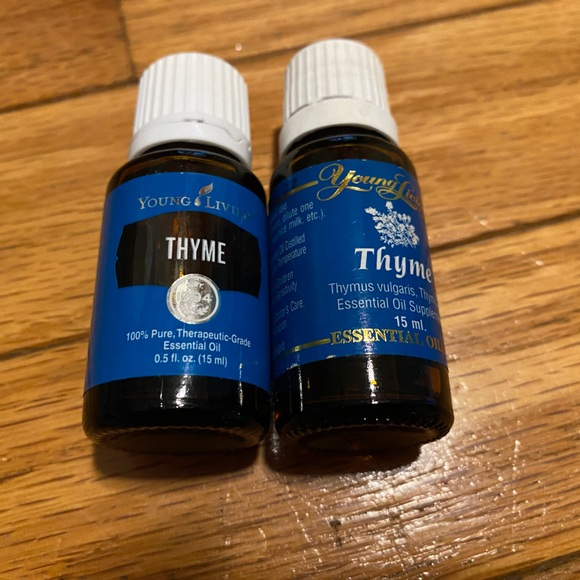 2 Young Living Thyme essential oils. Both are 0.5 fl oz (15ml). Both NWT- sealed - Picture 3 of 6